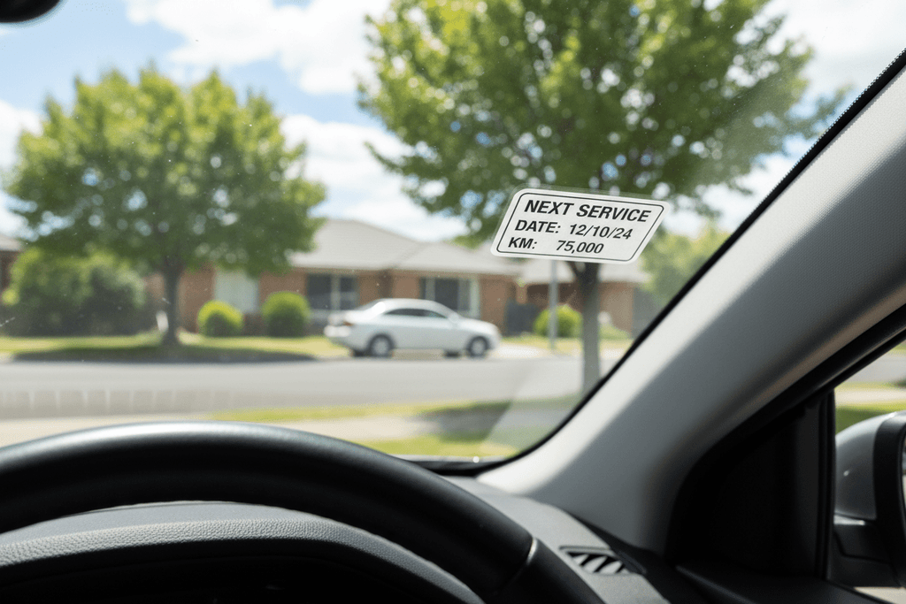 Best Placement for Service Due Stickers (Inside vs Outside Explained) - Stick-Dat