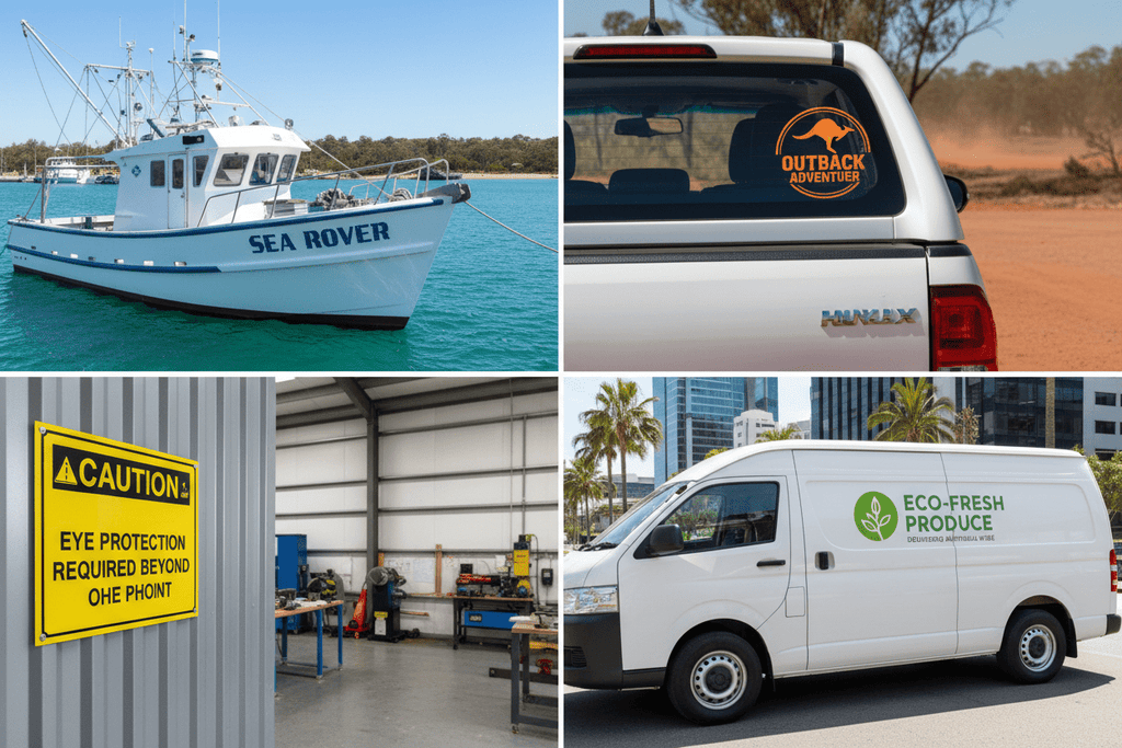 Custom Vinyl Decals in Australia: Boats, Cars, Businesses and Equipment - Stick-Dat