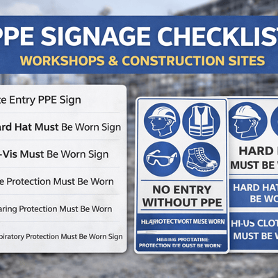 PPE Signage Checklist for Workshops and Construction Sites