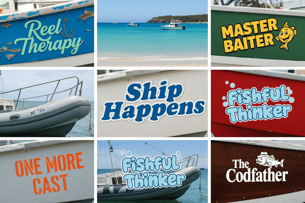 25 Funny Fishing Boat Names That Look Great as Vinyl Decals - Stick-Dat