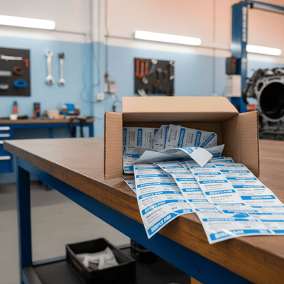 How Many Service Stickers Does a Workshop Use Per Month? (Australia Guide for Mechanics & Fleets)