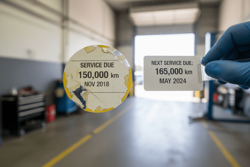 How Often Should You Replace Service Due Stickers? (Australia Workshop Guide) - Stick-Dat