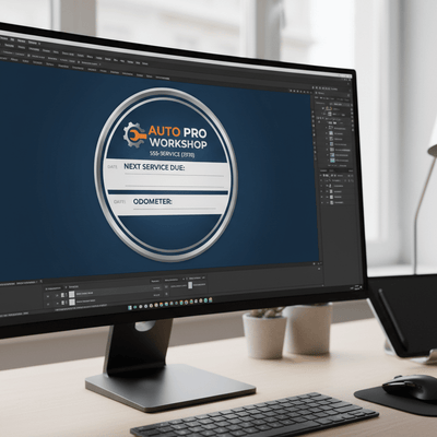 How To Design A Custom Service Due Sticker