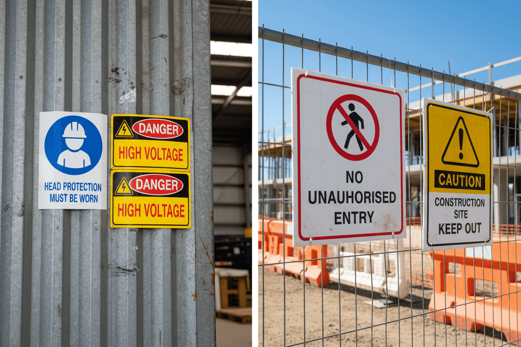 Temporary vs Permanent Safety Signage: Choosing the Right Stickers for Worksites - Stick-Dat