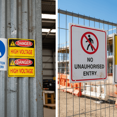 Temporary vs Permanent Safety Signage: Choosing the Right Stickers for Worksites