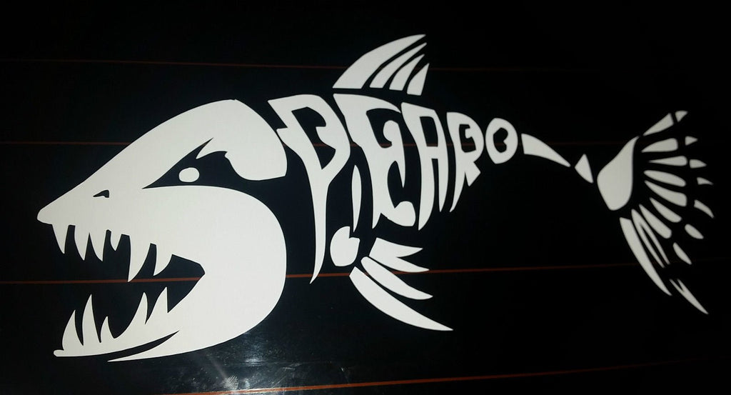 Conquer the Waters with Style: The Ultimate 'Spearo' Predator Fish Decal - Stick-Dat