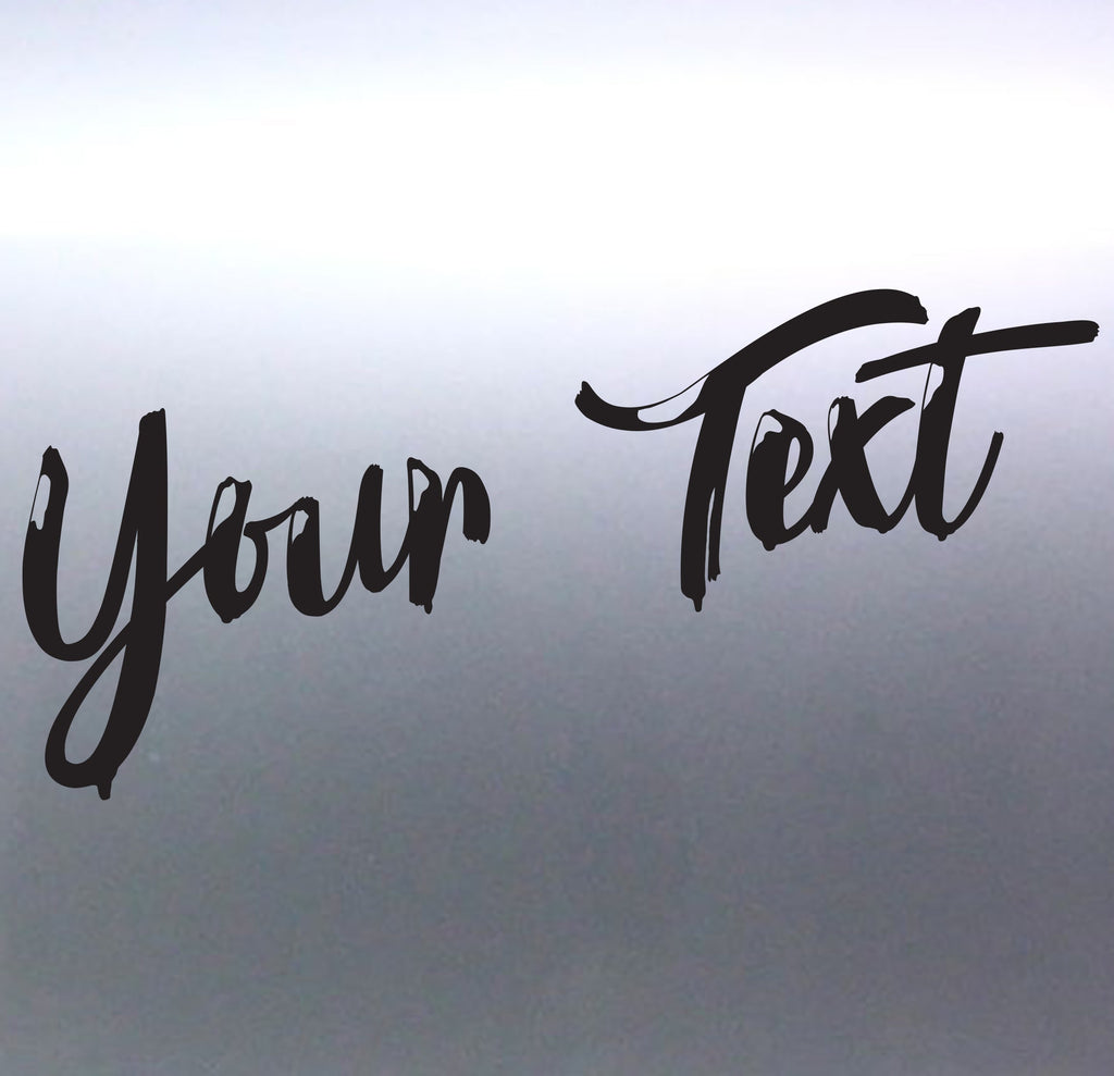 Unleash Your Creative Expression with Custom Text Vinyl Stickers - Stick-Dat