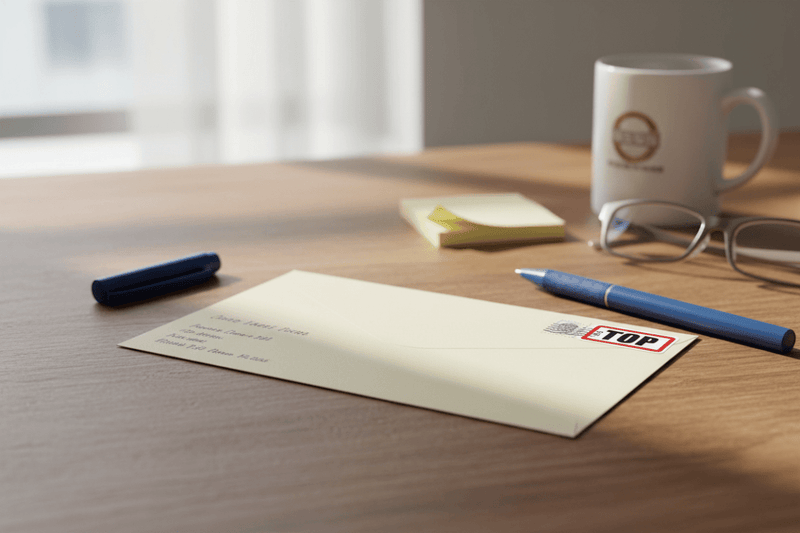 100 TOP on Envelope