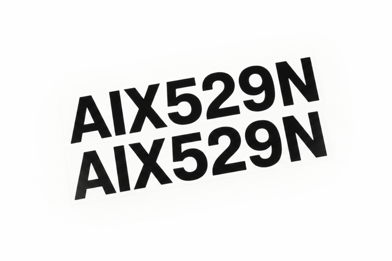 2 pack rego stickers flat lay white background