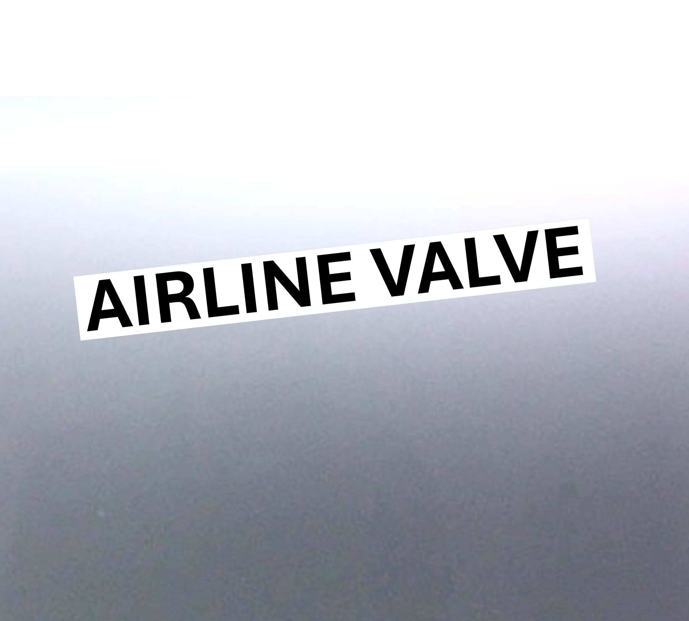 Airline Valve Sticker - Industrial Tank Label | Bold Vinyl Decal ...