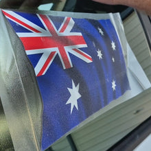 Load image into Gallery viewer, Australian flag decal on a car window
