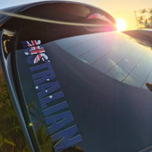Load image into Gallery viewer, Reflective surface with 'AUSTRALIAN' text and flag design, sunlit outdoors.
