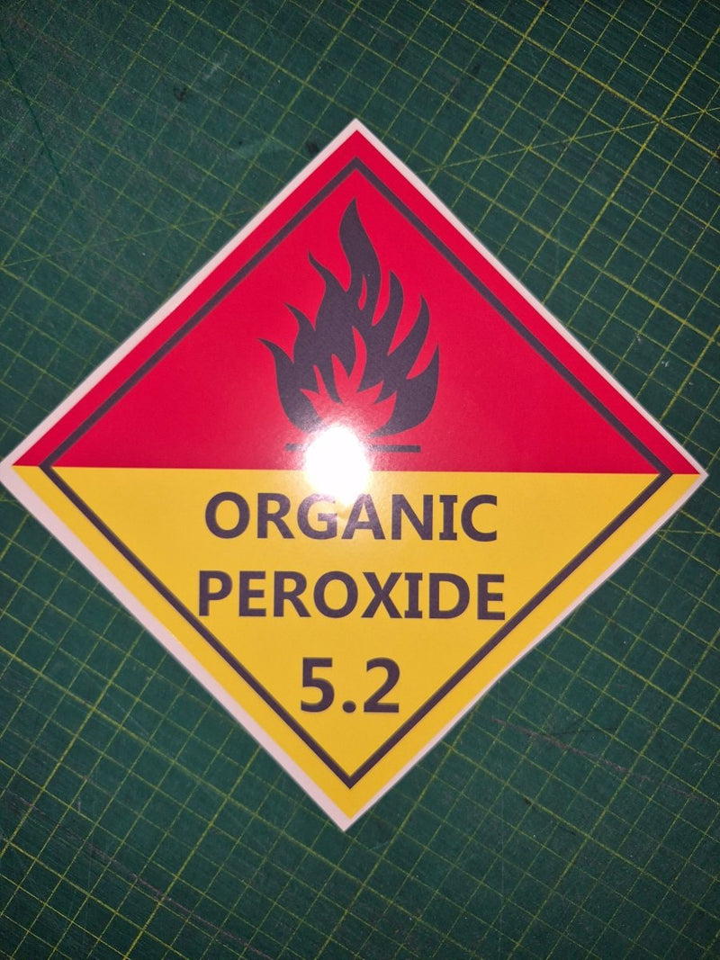 Organic peroxide decal 5.2