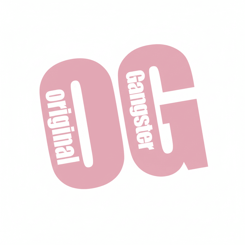 Pink OG Original Gangster vinyl sticker