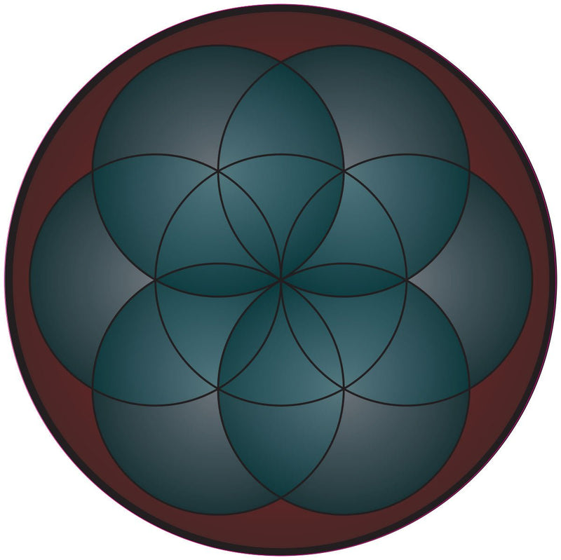Life Mandala Clear Window Sticker | Spiritual Glass Decal - Stick-Dat