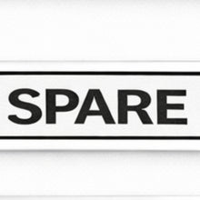 Load image into Gallery viewer, Spare part label with 'SPARE' text on a white background
