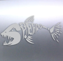 Load image into Gallery viewer, Spearo Skeleton Fish Sticker – Vinyl Cut Spearfishing Decal | Aussie Made in 16 Colours

