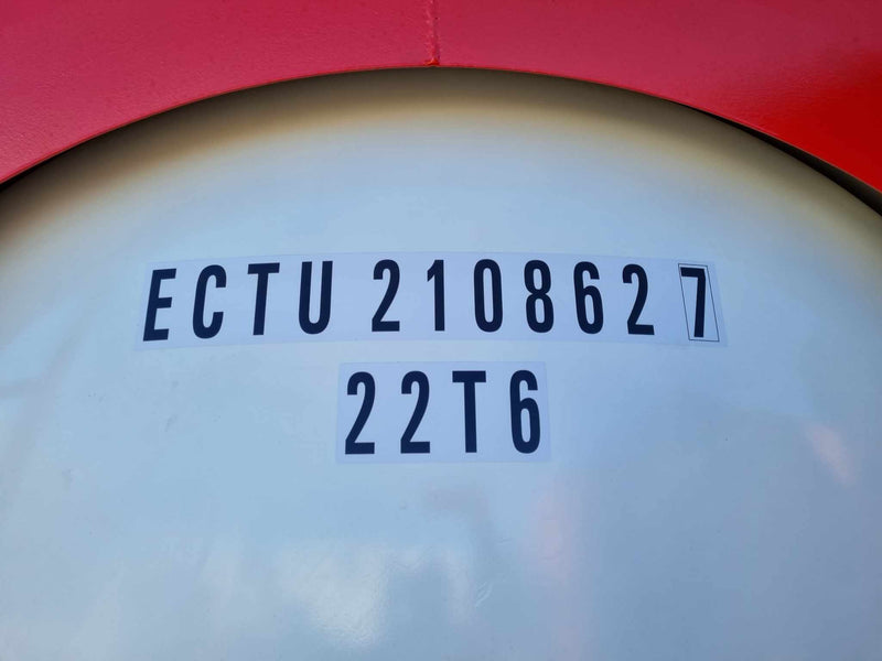 Tank Identification numbers sticker for large tanks