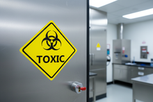 Load image into Gallery viewer, Toxic decal On Laboratory Door

