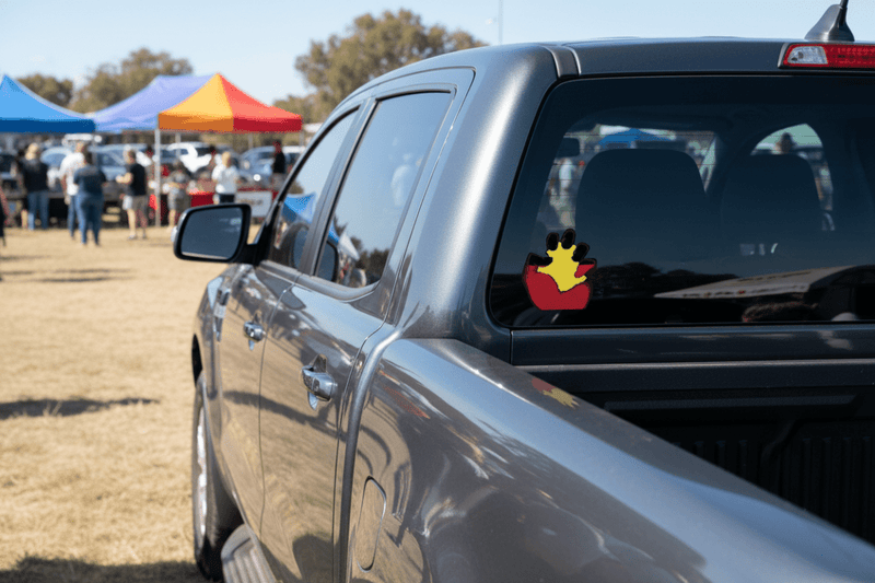 Aboriginal Fist on Ute