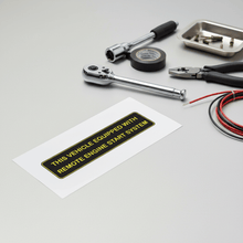 Load image into Gallery viewer, Applying a remote engine start decal
