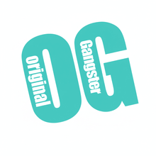 Load image into Gallery viewer, Aqua OG Original Gangster vinyl sticker
