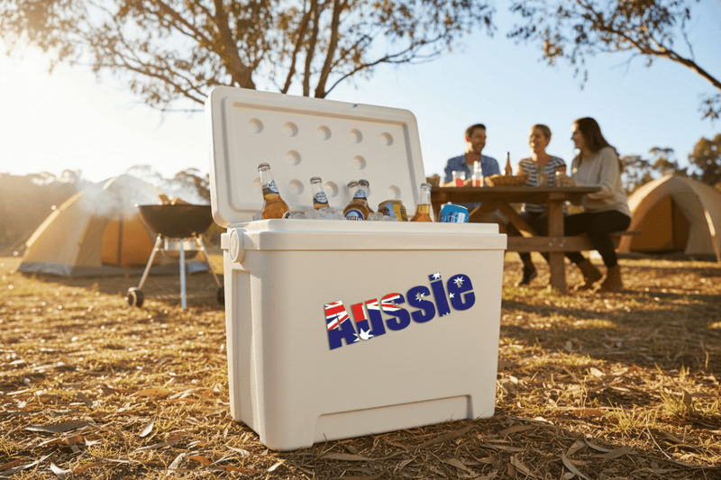 Aussie sticker on esky cooler