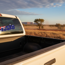 Load image into Gallery viewer, Aussie sticker on ute rear window
