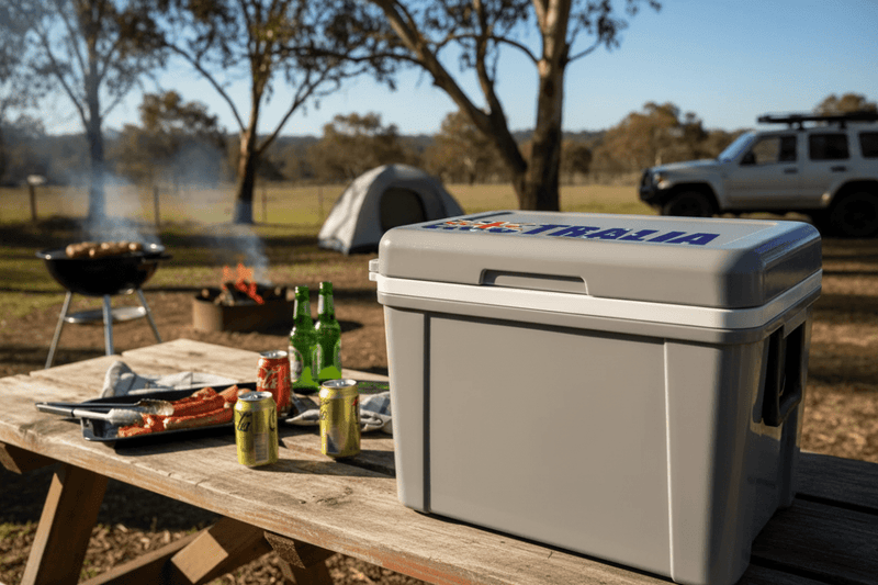 Australia sticker on esky cooler