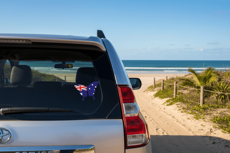 Australian Butterfly on LandCruiser