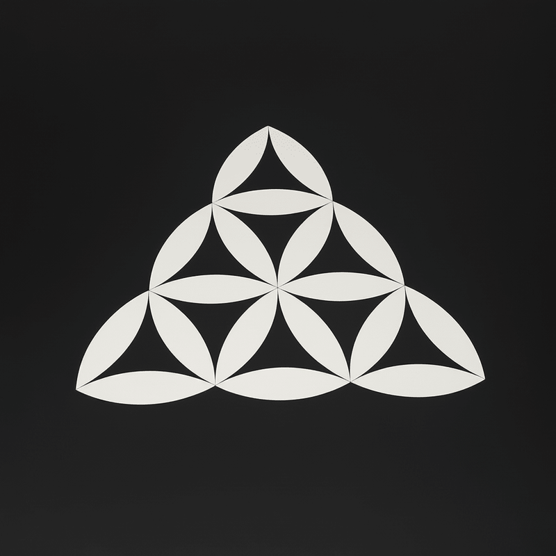 Beige Alien Sacred Geometry Sticker