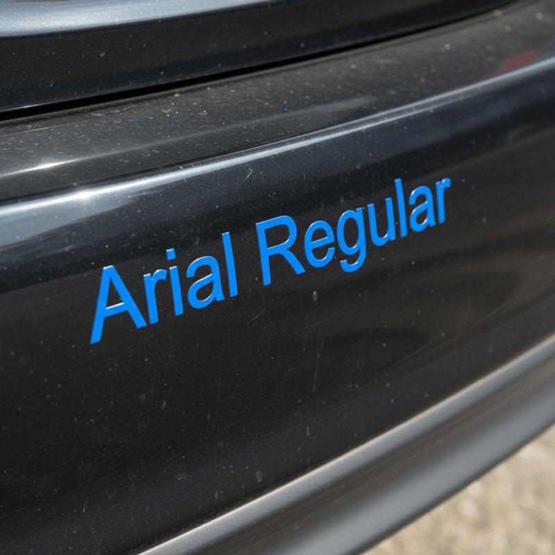 Blue on bumper