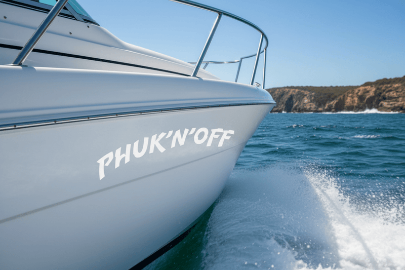 Boat Action phuk'n'off decal