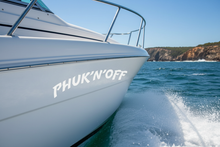 Load image into Gallery viewer, Boat Action phuk'n'off decal
