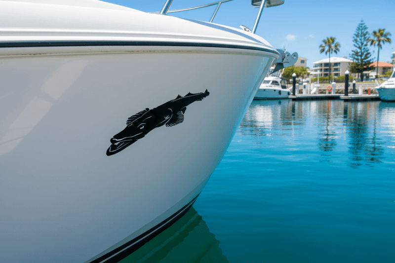 Boat Hull flathead decal silhouette