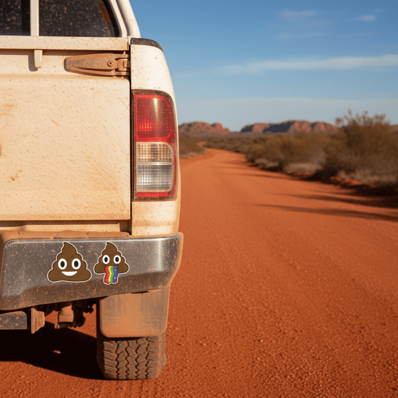 Both designs on 4WD ute