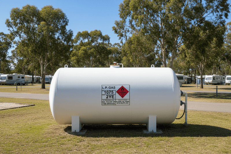 Caravan park tank