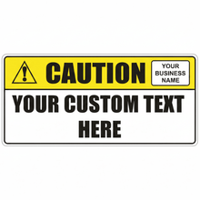Load image into Gallery viewer, Caution Sign Branded
