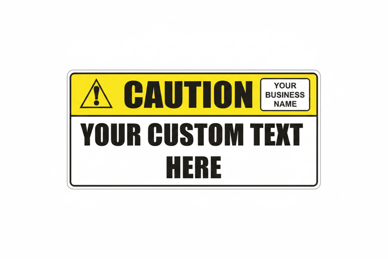 Caution Sign Branded