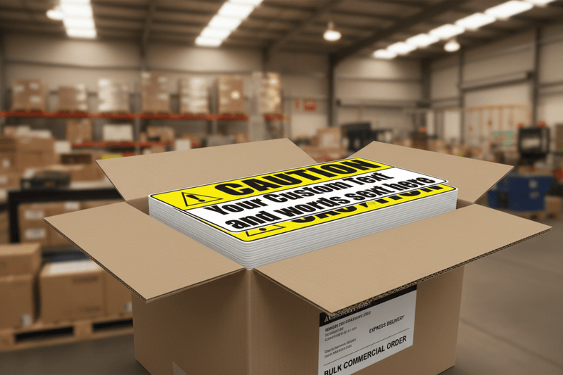 Caution Sign Bulk Shipping