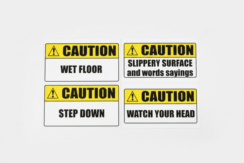 Caution Sign Custom Messages