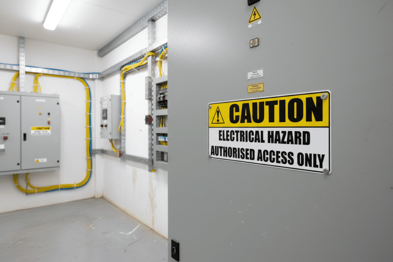 Caution Sign Electrical