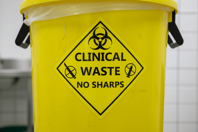 Close-up Biohazard Symbol Detail