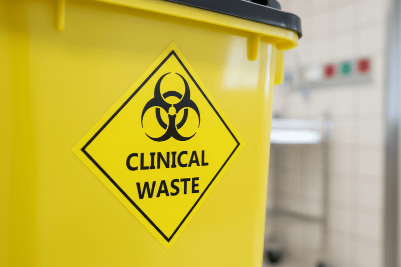 Close-up Biohazard Symbol Detail