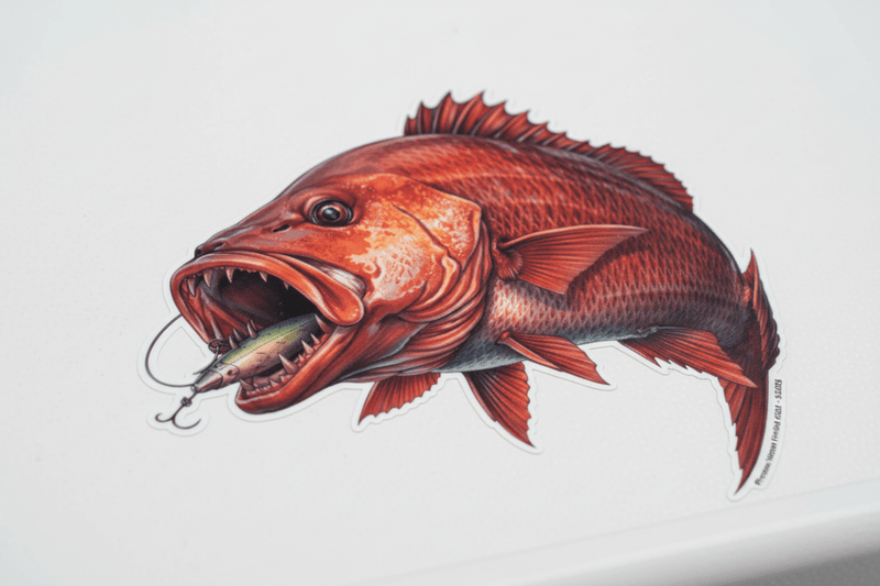 mangrove jack decal Close-up Detail