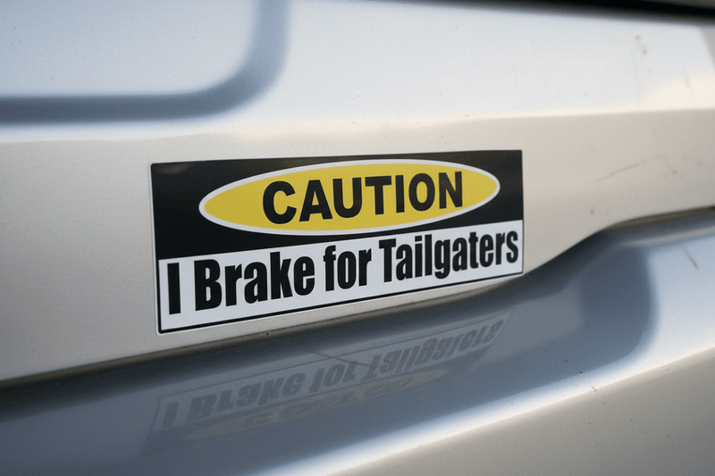 Close-up on tailgate
