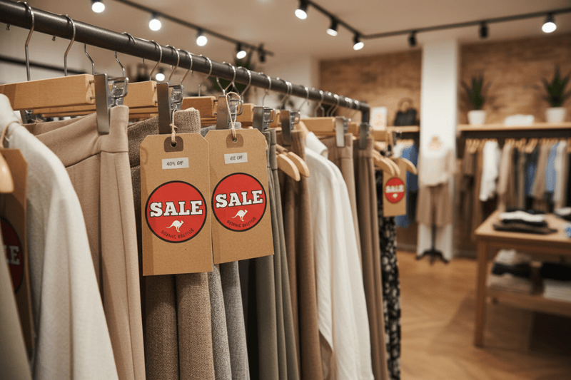 Clothing Store SALE Tags of custom decal