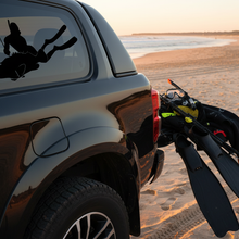 Load image into Gallery viewer, Cod Fish Sticker on Black 4x4
