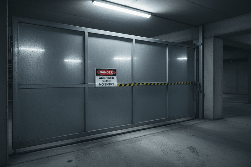 Confined Space - Underground gate