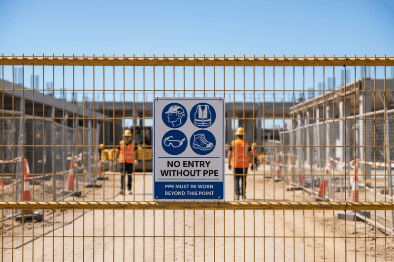 Construction Site Entrance